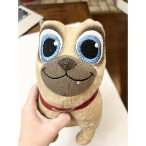 Rolly Puppy Dog Pals 12” Plush Stuffed Animal Disney Junior Jr Tan EUC NICE ✨